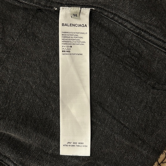 Balenciaga oversized denim jacket Spring 22 RTW - Picture 6 of 16
